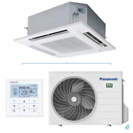 Climatiseur Panasonic Cassette PACi NX série Standard 3.6kW S-3650PU3E + U-36PZ3E5 pour application commerciale