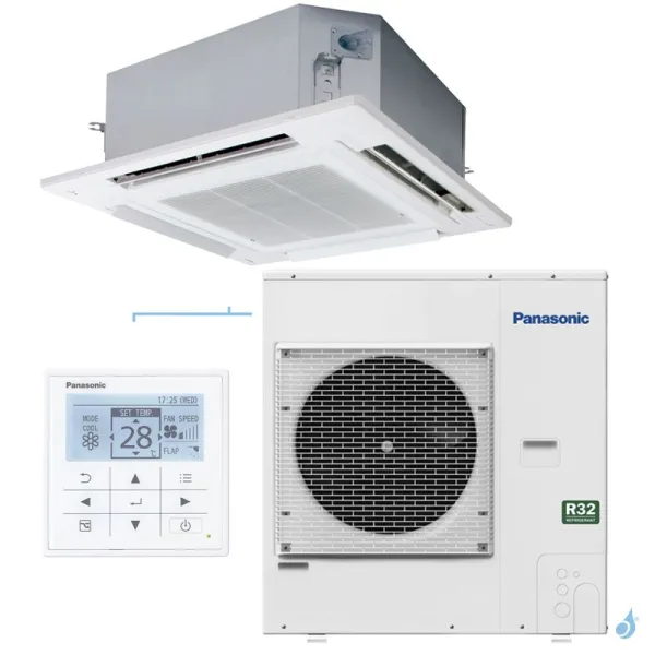 Climatiseur Panasonic Cassette PACi NX série Standard 12.5kW S-1014PU3E + U-125PZ3E5 pour application commerciale