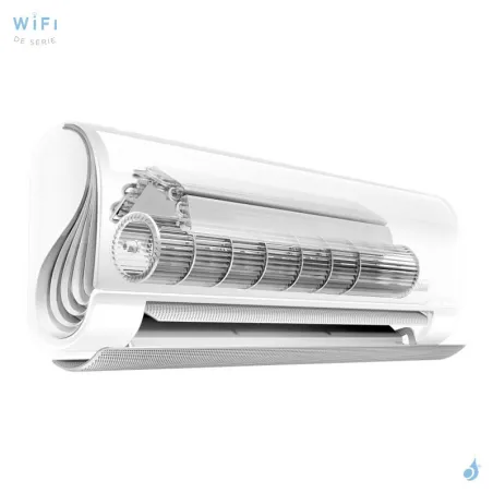 Climatiseur bi split Midea Breezeless + M3OG-21HFN8-Q 6.1kW tailles 25 + 25 MSFAAU-09HRFN8B + MSFAAU-09HRFN8B