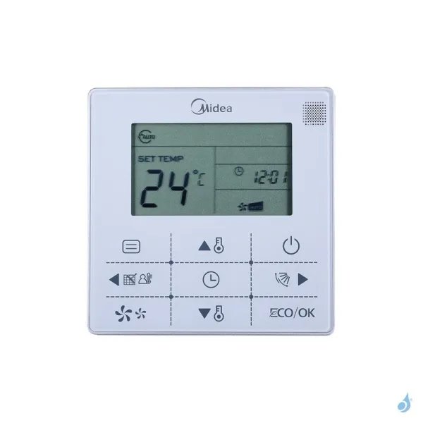 Climatiseur gainable Midea MTIU-09HWFNX(GA) 2.6kW Multi Split Inverter Livré avec commande filaire