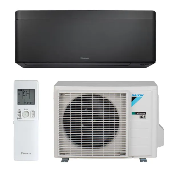 Climatisation mono split DAIKIN Stylish Noir 2.0kW FTXA20CB + RXA20A8 Mural FTXA-CB WiFi de série PAC air-air Inverter