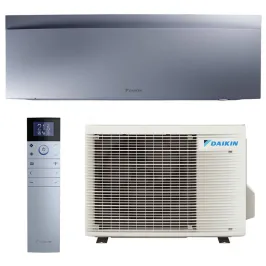 Climatisation mono split DAIKIN Emura 3 Argent 2.0kW FTXJ20AS + RXJ20A FTXJ-AS WiFi Pompe à chaleur Réversible et silencieuse