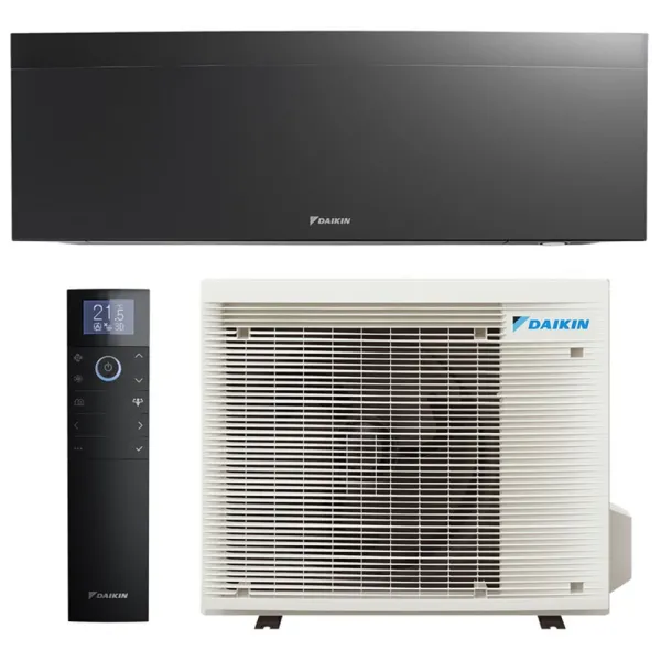 Climatisation mono split DAIKIN Emura 3 Noire 5.0kW FTXJ50AB + RXJ50A FTXJ-AB WiFi Pompe à chaleur Réversible et silencieuse