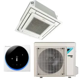 Climatiseur cassette 600x600 4 voies DAIKIN extra-plat 3.4kW FFA35A9 + RXM35A FFA-A9 PAC réversible et silencieuse