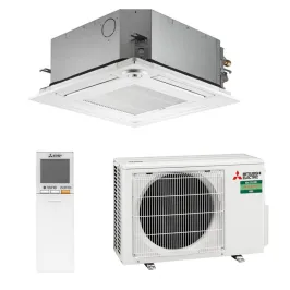 Climatisation mono split MITSUBISHI SLZ-M FA2 2.5kW SLZ-M25FA2 + SUZ-M25VA Cassette 600x600 PAC Inverter silencieuse