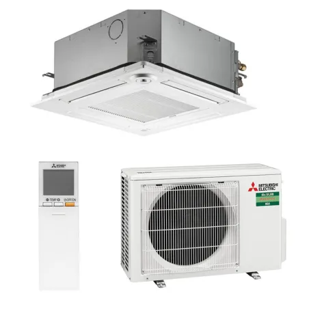 Climatisation mono split MITSUBISHI SLZ-M FA2 2.5kW SLZ-M25FA2 + SUZ-M25VA Cassette 600x600 PAC Inverter silencieuse
