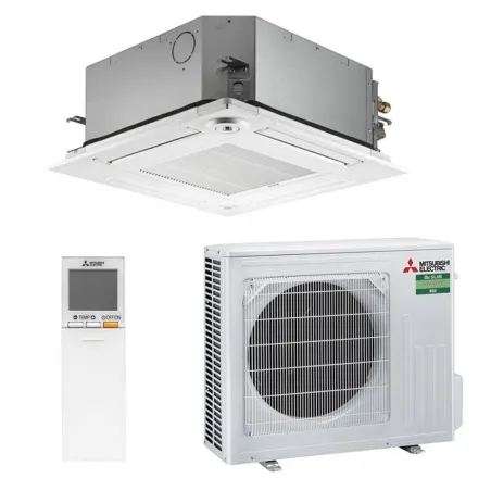 Climatisation mono split MITSUBISHI SLZ-M FA2 4.6kW SLZ-M50FA2 + SUZ-M50VA Cassette 600x600 PAC Inverter silencieuse