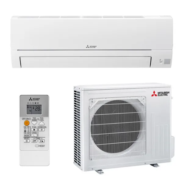 Climatisation Mono-Split Mitsubishi MSZ-HR 5.0kW MSZ-HR50VF + MUZ-HR50VF Mural Essentiel Pompe à chaleur réversible silencieuse