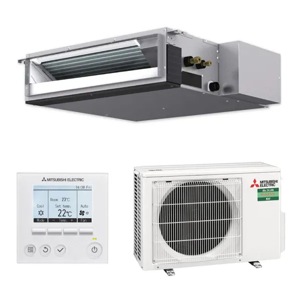 Climatiseur MITSUBISHI gainable compact SEZ-M DA2 3.5kW SEZ-M35DA2 + SUZ-M35VA Monosplit Inverter SEZ-M
