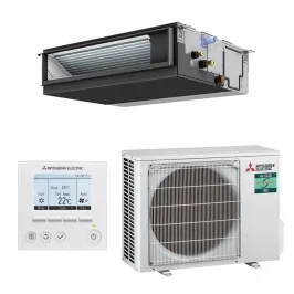 Climatiseur MITSUBISHI gainable 5.0kW PEAD-M50JA2 + PUZ-ZM50VKA2 Monosplit PEAD-M JA2 Premium Power Inverter