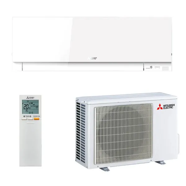 Climatiseur Mono Split MITSUBISHI MSZ-EF25VGKW + MUZ-EF25VG 2.5kW MSZ-EF Blanc Mural Design WiFi PAC inverter silencieuse