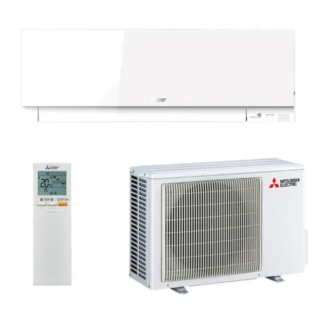 Climatiseur Mono Split MITSUBISHI MSZ-EF25VGKW + MUZ-EF25VG 2.5kW MSZ-EF Blanc Mural Design WiFi PAC inverter silencieuse