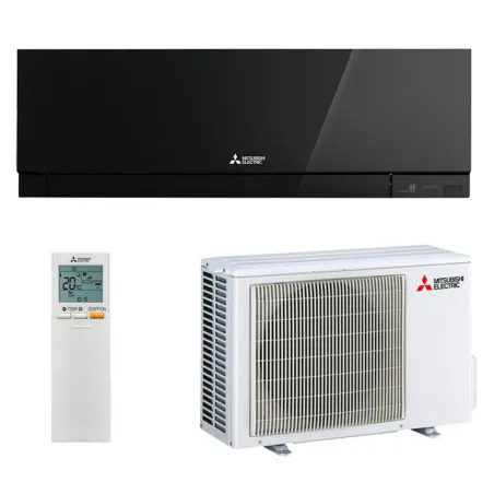 Climatiseur Mono Split MITSUBISHI MSZ-EF25VGKB + MUZ-EF25VG 2.5kW MSZ-EF Noir Mural Design WiFi PAC inverter silencieuse