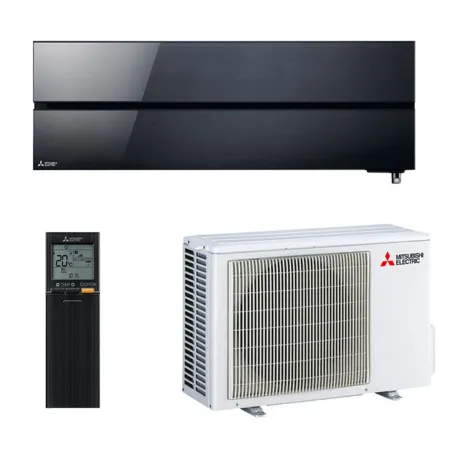Climatiseur Mono split MITSUBISHI MSZ-LN25VG2B + MUZ-LN25VG2 2.5kW MSZ-LN Noir WiFi PAC Inverter Design de Luxe Silencieuse