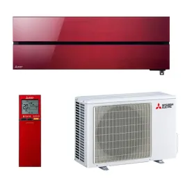 Climatiseur Mono split MITSUBISHI MSZ-LN35VG2R + MUZ-LN35VG2 3.5kW MSZ-LN Rouge WiFi PAC Inverter Design de Luxe Silencieuse