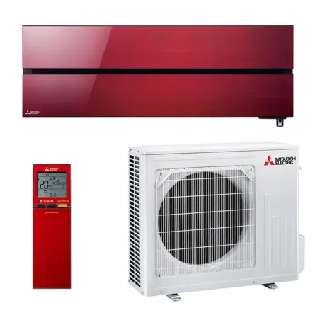 Climatiseur Mono split MITSUBISHI MSZ-LN50VG2R + MUZ-LN50VG2 5.0kW MSZ-LN Rouge WiFi PAC Inverter Design de Luxe Silencieuse