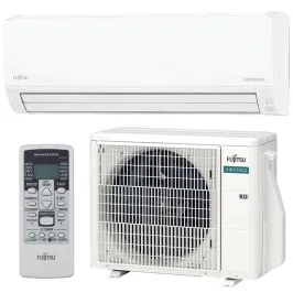 Climatisation mono split FUJITSU ASEG24KLCA + AOEG24KLCA 7.1kW Mural série KL pour grande pièce PAC réversible silencieuse