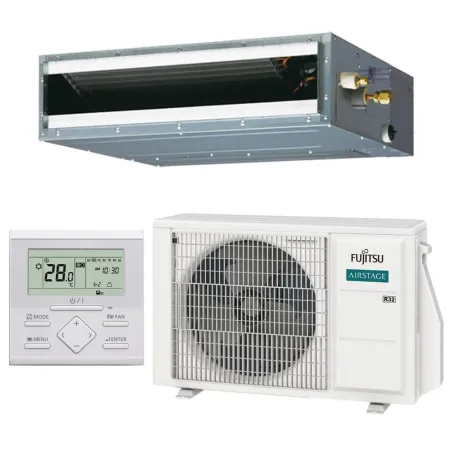 Climatiseur mono split FUJITSU ARXG09KLLAP + AOEG09KATA 2.5kW Gainable KLLAP Serie Eco PAC Compacte réversible silencieuse