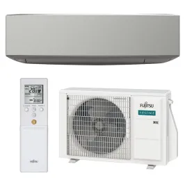 Climatiseur mono split FUJITSU ASEG09KETF-B + AOEG09KETA 2.5kW Série KE Argent WiFi Mural Design PAC Inverter