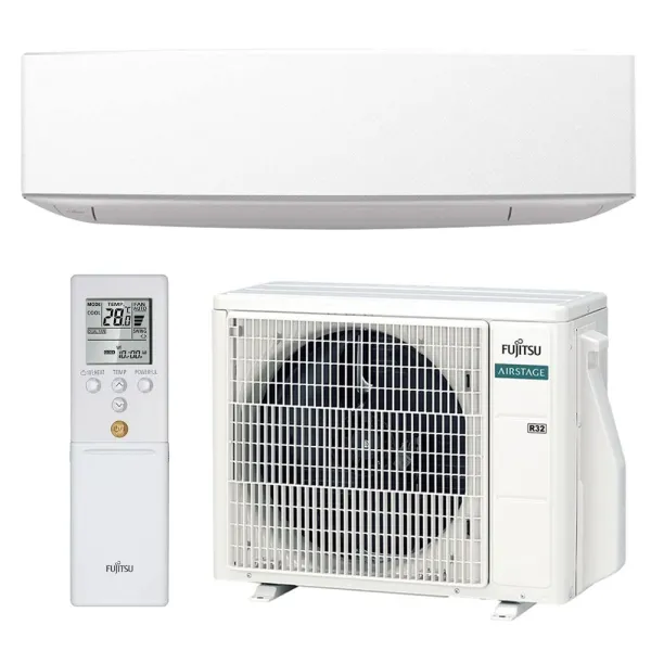 Climatiseur mono split FUJITSU ASEG14KETF + AOEG14KETA 4.2kW Série KE Blanc WiFi Mural Design PAC Inverter