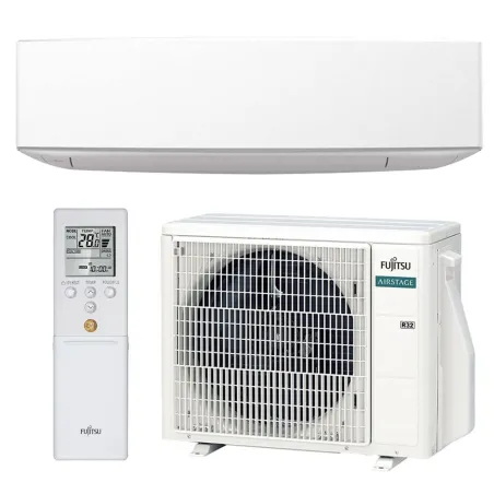 Climatiseur mono split FUJITSU ASEG14KETF + AOEG14KETA 4.2kW Série KE Blanc WiFi Mural Design PAC Inverter