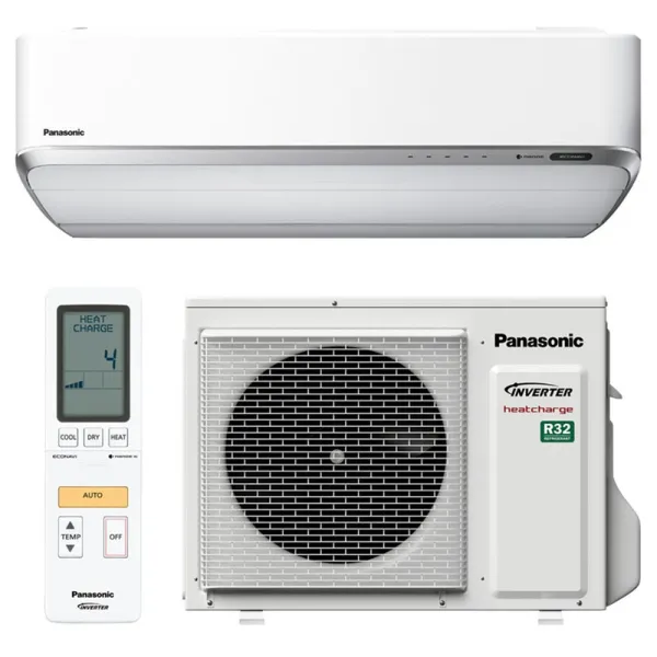 Climatiseur mono split PANASONIC 3.5kW CS-VZ12SKE + CU-VZ12SKE Heatcharge PAC air-air Réversible Silencieuse Spécial Chauffage