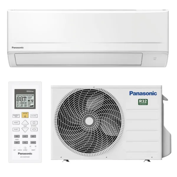 Climatiseur PANASONIC CS-BZ35ZKE + CU-BZ35ZKE 3.5kW Serie BZ Ultra-Compact PAC air-air Inverter Réversible Silencieuse