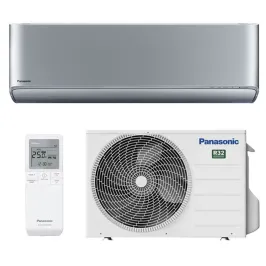 Climatiseur PANASONIC Etherea Gris Argenté 2.5kW CS-XZ25ZKEW + CU-Z25ZKE Mono split WiFi Mural Inverter PAC air-air Confort