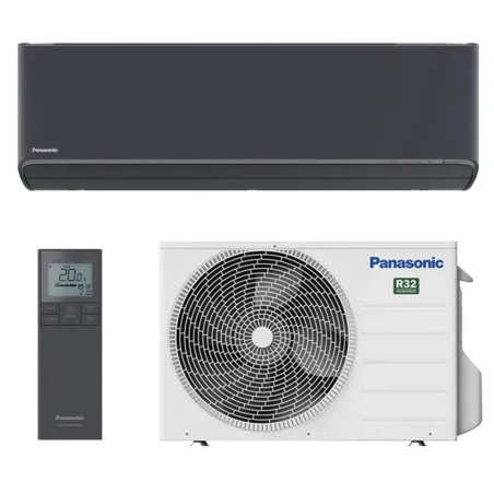 Climatiseur PANASONIC Etherea Gris Graphite 2.5kW CS-XZ25ZKEW-H + CU-Z25ZKE Mono split WiFi Mural Inverter PAC air-air Confort