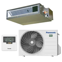 Climatiseur PANASONIC gainable Basse Pression Statique 2.5kW CS-Z25UD3EAW + CU-Z25UBEA PAC air-air Inverter Compact Silencieuse