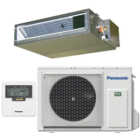 Climatiseur PANASONIC gainable Basse Pression Statique 6.0kW CS-Z60UD3EAW + CU-Z60UBEA PAC air-air Inverter Compact Silencieuse