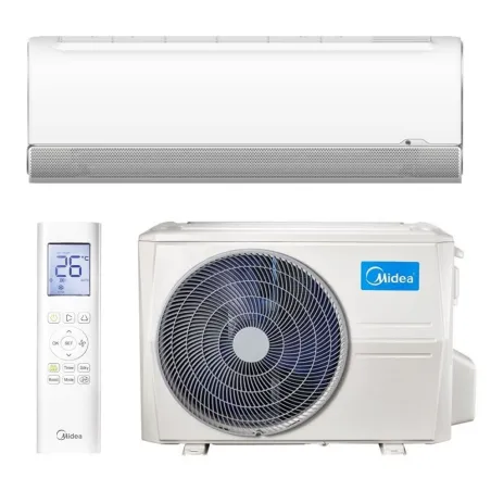 Climatiseur Mono split Midea BREEZELESS + 3.5kW MSFAAU-12HRFN8B + MOX230-12HFN8B WiFi de série PAC air-air
