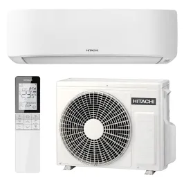 Climatiseur HITACHI AirHome 400 6.0kW RAK-DJ60RHAE + RAC-DJ60WHAE Mono Split Mural WiFi de série PAC air-air Inverter
