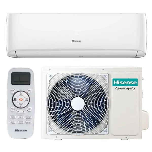 Climatisation mono split HISENSE Mural Easy Smart 3.2kW CA35MR0BG + CA35MR0BW PAC air/air Inverter Silencieuse