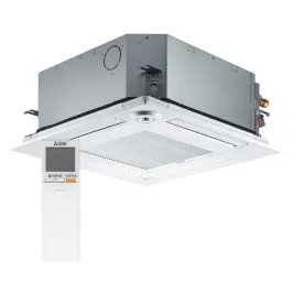 Climatiseur cassette MITSUBISHI SLZ-M35FA 3.5kW Multi Split Cassette 4 voies PAC air-air Inverter avec télécommande IR