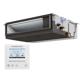 Climatiseur Gainable MITSUBISHI PEAD-M35JA2 3.6kW Multisplit Inverter PEAD-M JA2 avec Télécommande filaire PAR-41MAA