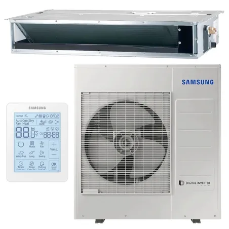 Climatiseur SAMSUNG gainable Slim 7.1kW AC071BNLDKG/EU + AC071RXADKG/EU Monosplit Livré avec Télécommande filaire