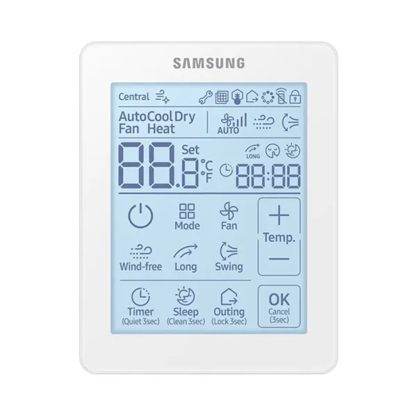 Climatiseur SAMSUNG gainable Slim 7.1kW AC071BNLDKG/EU + AC071RXADKG/EU Monosplit Livré avec Télécommande filaire