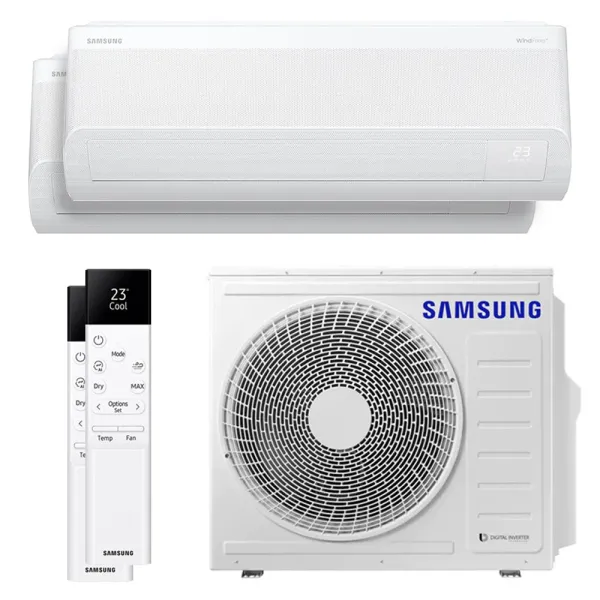Bi split Samsung Windfree Avant S2 6.8kW AJ068TXJ3KG/EU tailles 25 + 35 AR70F09C1AWNEU + AR70F12C1AWNEU