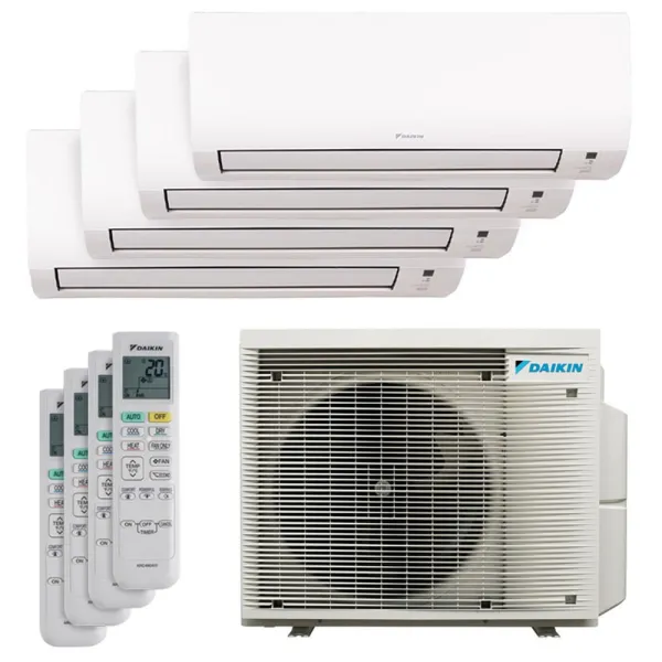 Quadri split DAIKIN Comfora 4MXM80A9 FTXP-N9 8kW tailles 20 + 25 + 25 + 25 FTXP20N9 + FTXP25N9 + FTXP25N9 + FTXP25N9