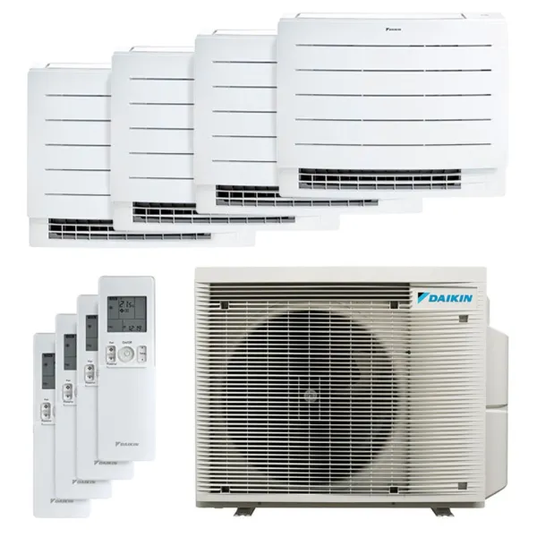 Quadri split DAIKIN Perfera 4MXM68A9 FVXM-A9 6.8kW tailles 20 + 20 + 20 + 20 Console CVXM20A9 + CVXM20A9 + CVXM20A9 + CVXM20A9