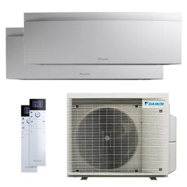Climatiseur bi split DAIKIN Emura 3 4MXM80A9 FTXJ-AW 8kW tailles 35 + 35 Blanc FTXJ35AW + FTXJ35AW