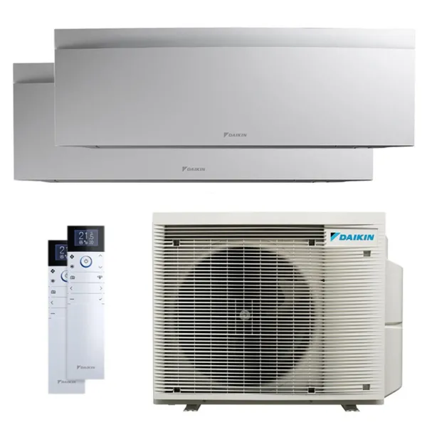 Climatiseur bi split DAIKIN Emura 3 4MXM80A9 FTXJ-AW 8kW tailles 25 + 50 Blanc FTXJ25AW + FTXJ50AW