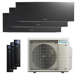 Climatiseur tri split DAIKIN Emura 3 3MXM68A9 FTXJ-AB 6.8kW tailles 20 + 20 + 35 Noir FTXJ20AB + FTXJ20AB + FTXJ35AB