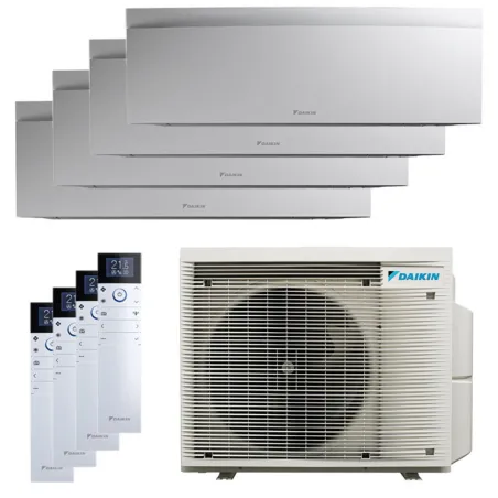 Quadri split DAIKIN Emura 3 4MXM80A9 FTXJ-AW 8kW tailles 20 + 20 + 20 + 20 Blanc FTXJ20AW + FTXJ20AW + FTXJ20AW + FTXJ20AW