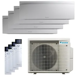 Quadri split DAIKIN Emura 3 4MXM80A9 FTXJ-AW 8kW tailles 20 + 20 + 25 + 25 Blanc FTXJ20AW + FTXJ20AW + FTXJ25AW + FTXJ25AW