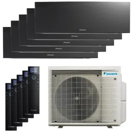 Penta split DAIKIN Emura 3 5MXM90A9 FTXJ-AB 9kW tailles 20 + 20 + 20 + 25 + 25 Noir FTXJ20AB (x3) + FTXJ25AB (x2)