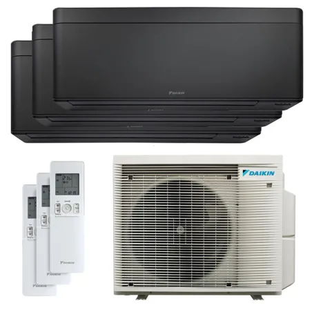 Climatiseur tri split DAIKIN Stylish 3MXM52A9 FTXA-CB 5.2kW tailles 20 + 20 + 25 Noir FTXA20CB + FTXA20CB + FTXA25CB