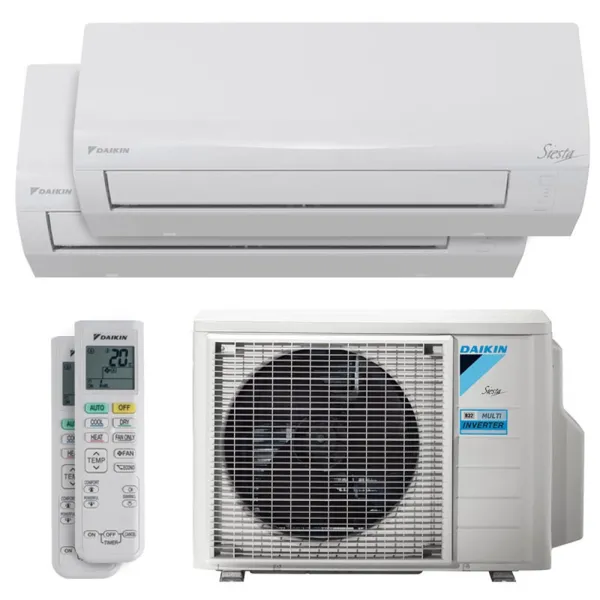 Climatisation bi split DAIKIN Siesta 2AMXF40A ATXF-G 4kW tailles 25 + 25 ATXF25G + ATXF25G WiFi de série