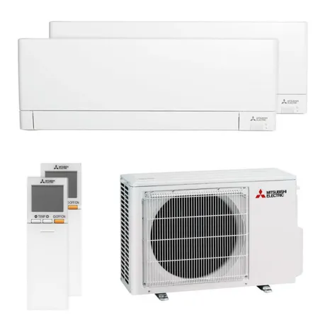 Climatiseur bi Split Mitsubishi MSZ-AY MXZ-2F42VF4 4.2kW tailles 15 + 25 MSZ-AY15VGKP + MSZ-AY25VGK WiFi Mural Inverter